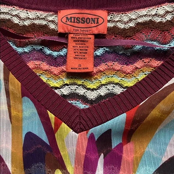 MISSONI KNIT AND SHEER TOP Y2K - Picture 3 of 4